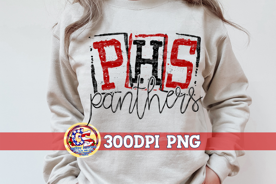 Petal High School Panthers Stamp PNG for Sublimation