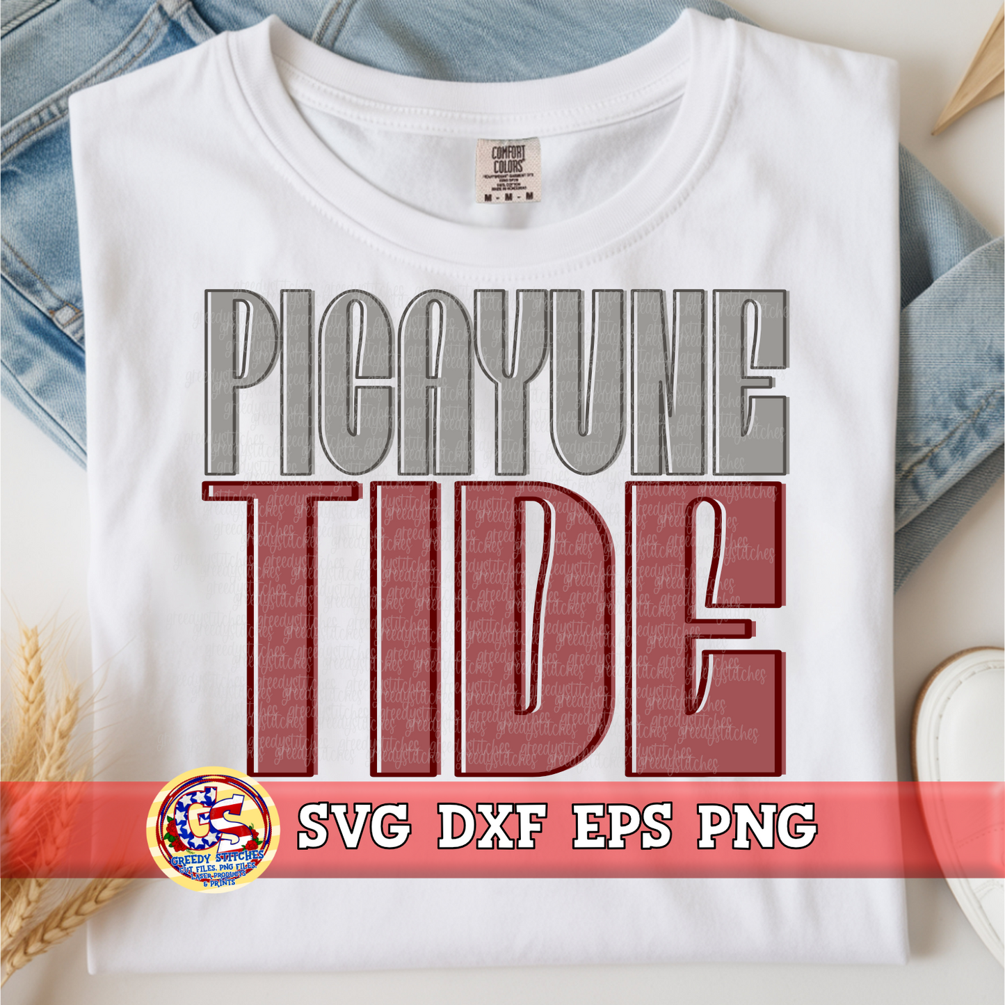 Picayune Tide SVG DXF EPS PNG