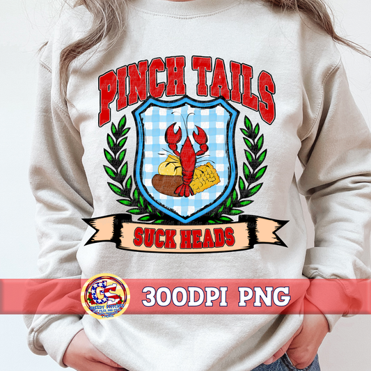 Pinch Tails Suck Heads Crawfish PNG