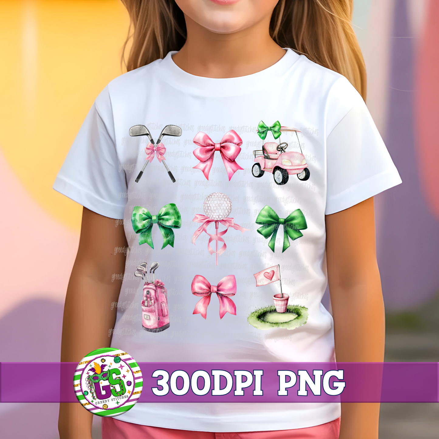 Pink Green Golf PNG