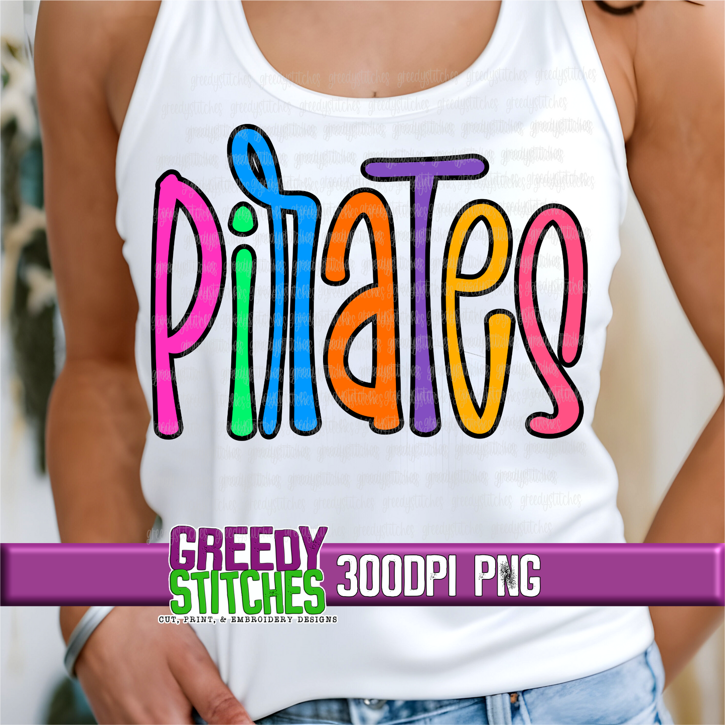 Neon Pirates PNG