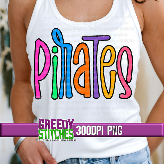 Neon Pirates PNG