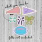 DIY Faux Ruffles & Pearls Bow Football Pennant Add On Pack PNG