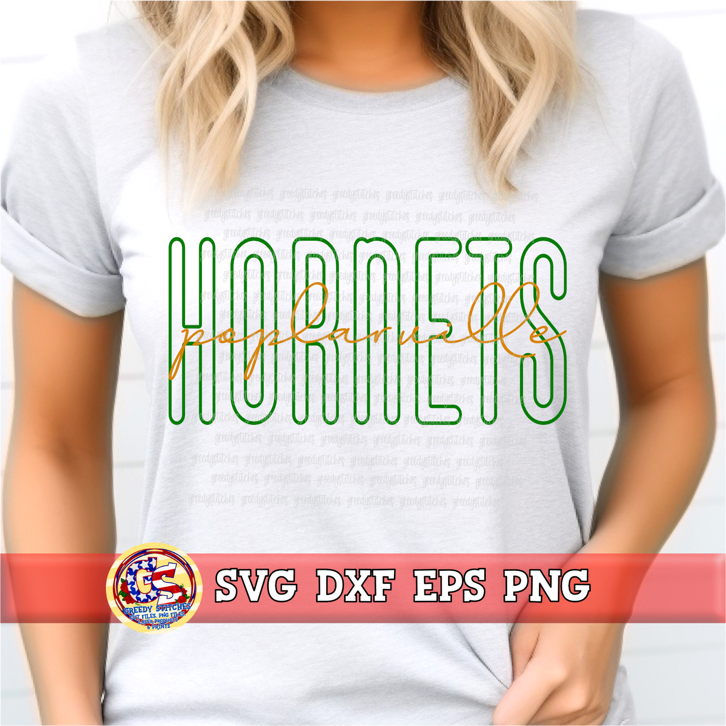 Poplarville Hornets SVG DXF EPS PNG