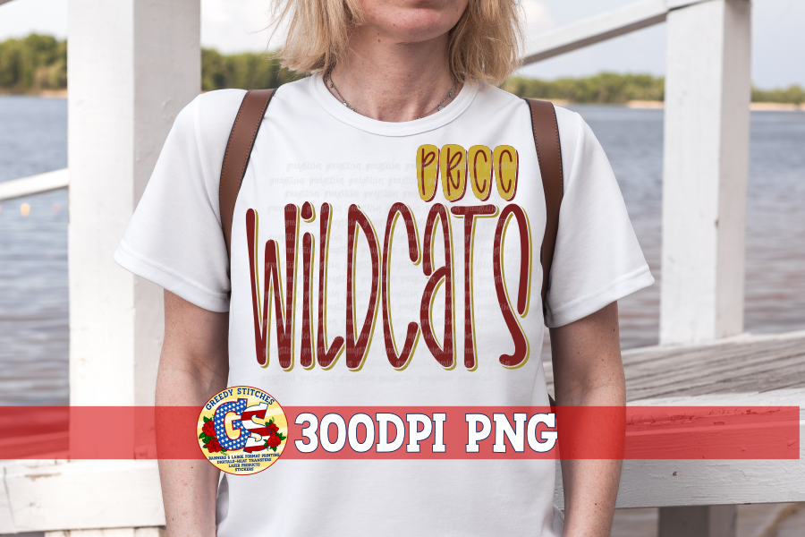 PRCC Wildcats PNG for Sublimation