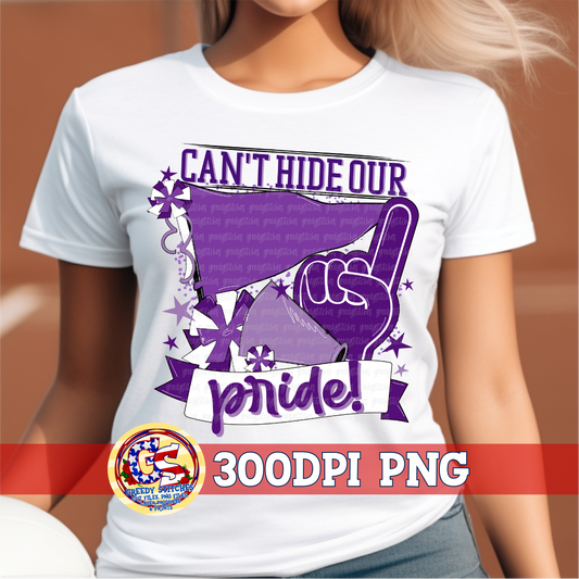 Can't Hide Our Pride Purple PNG