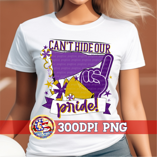 Can't Hide Our Pride Purple Gold v2 PNG