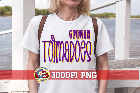 Purvis Tornadoes PNG for Sublimation