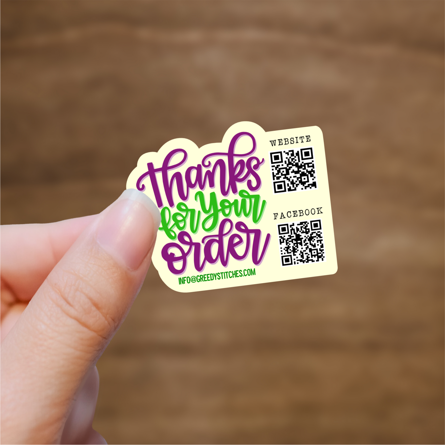 Thanks for Your Order Custom Packaging Stickers