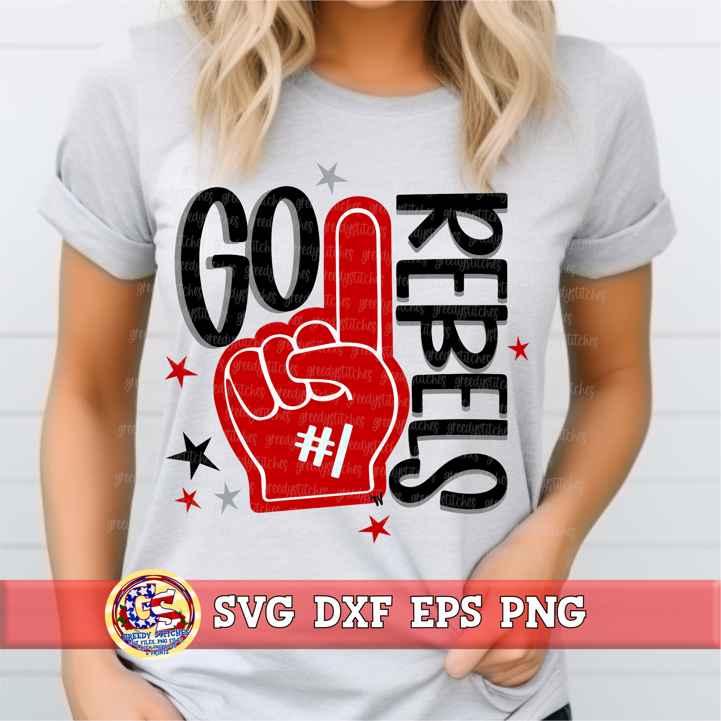 Go Rebels Foamie SVG DXF EPS PNG