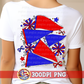Red Royal Spirit Pennants & Poms PNG - Homecoming PNG