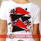 Red Black Spirit Pennants & Poms PNG - Homecoming PNG