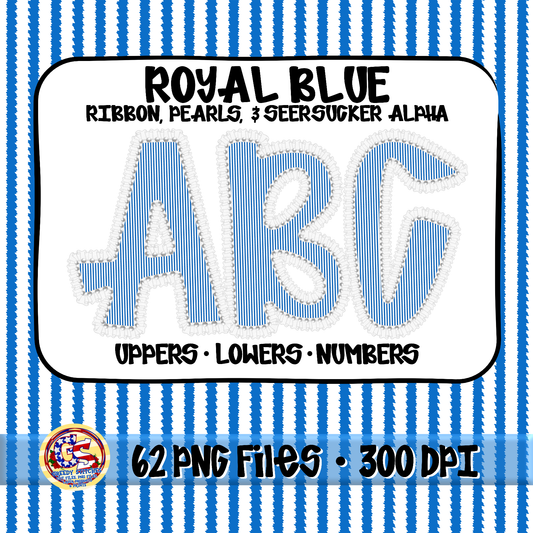 Royal Ruffles, Pearls, Seersucker Alpha PNG -Seersucker Alpha