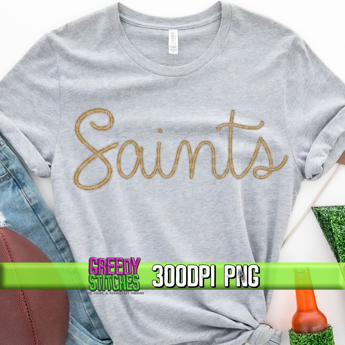 Faux Tinsel Saints PNG