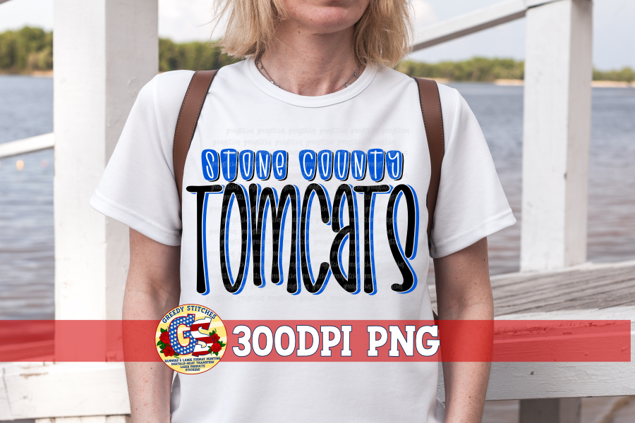 Stone County Tomcats PNG for Sublimation