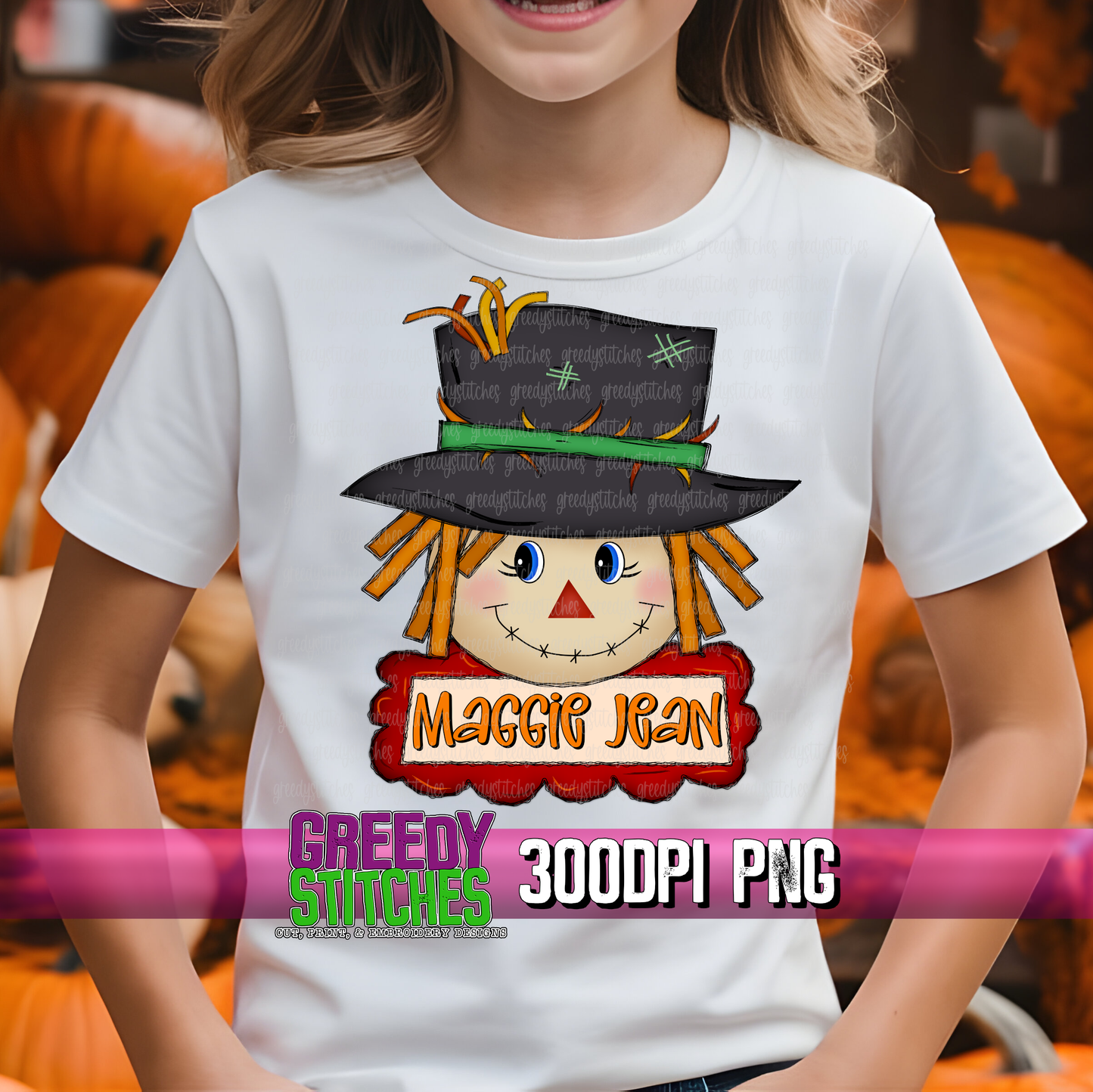 Scarecrow with Name Plate PNG