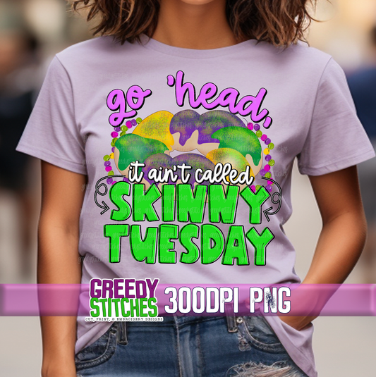 Go 'head, it ain't called Skinny Tuesday PNG - Mardi Gras King Cake