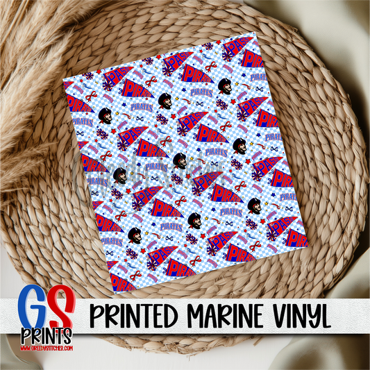 Pass Christian Pirates Pennants Marine Vinyl