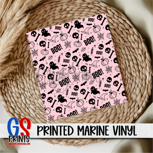 Boo! Printed Marine Vinyl