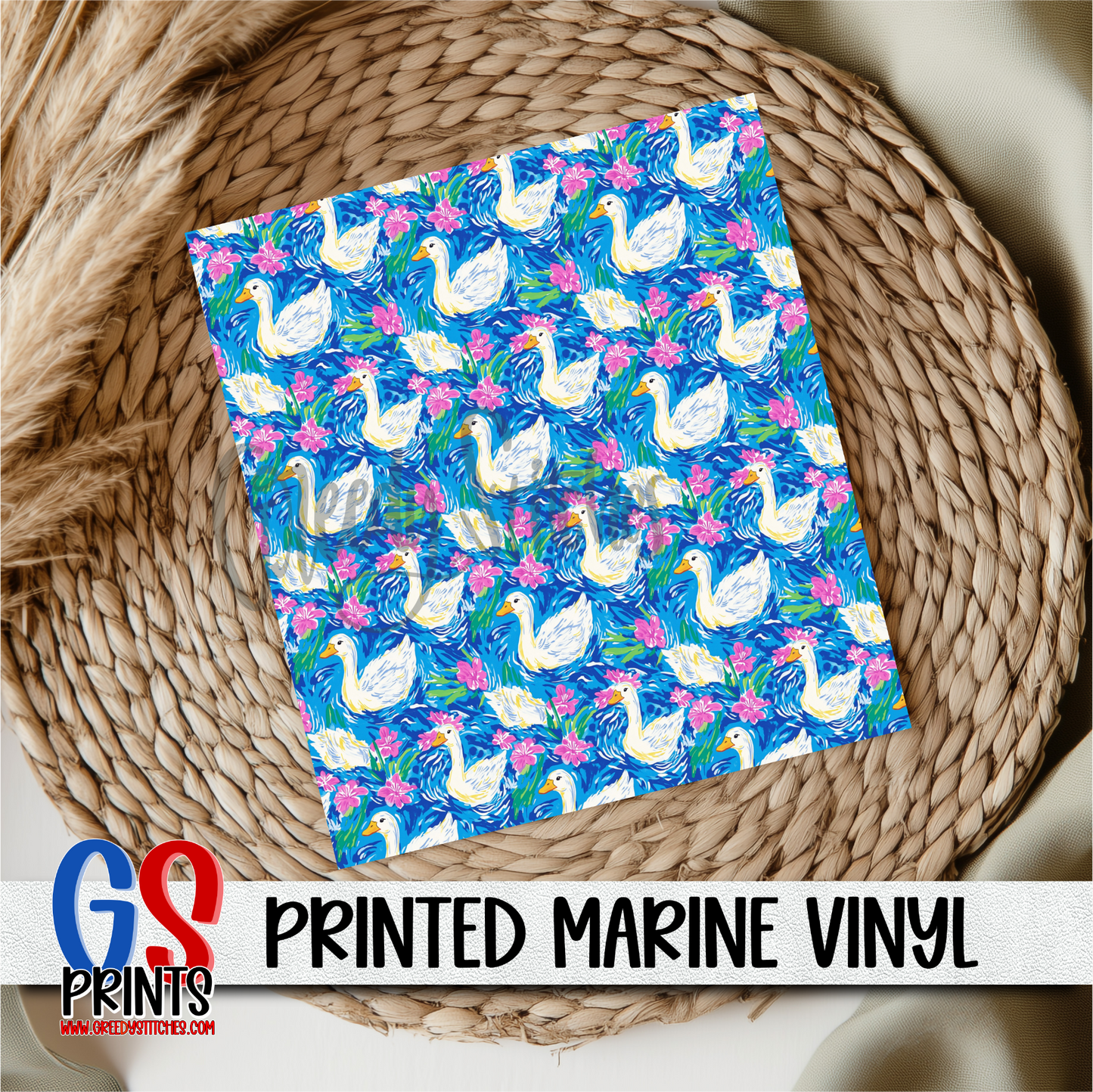 Preppy Blue Goose Marine Viny