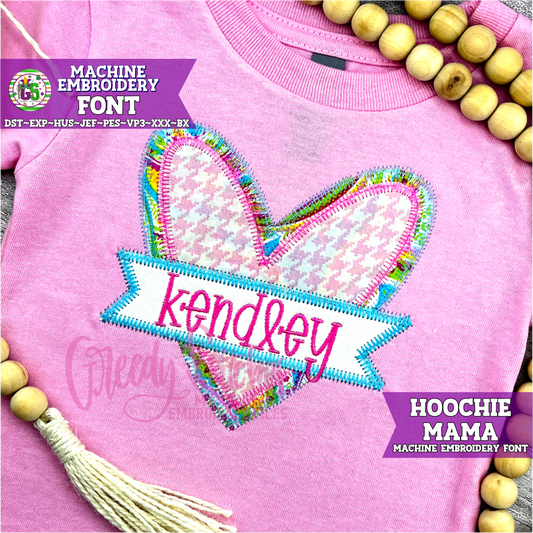 Hoochie Mama Embroidery Font