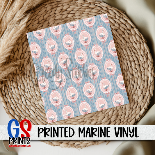 Blue Frame Cottage Goose Marine Vinyl