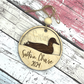 Duck Personalized Wood Ornament