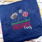 Embroidered Sports Personalized Heirloom Quilt in Navy Blue - Football, Golf, Baseball