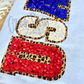 Varsity USA Double Applique Bean Stitch Machine Embroidery Design