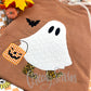 Western Trick or Treating Ghost Comfort Colors Long Sleeve T - Adult Sizes