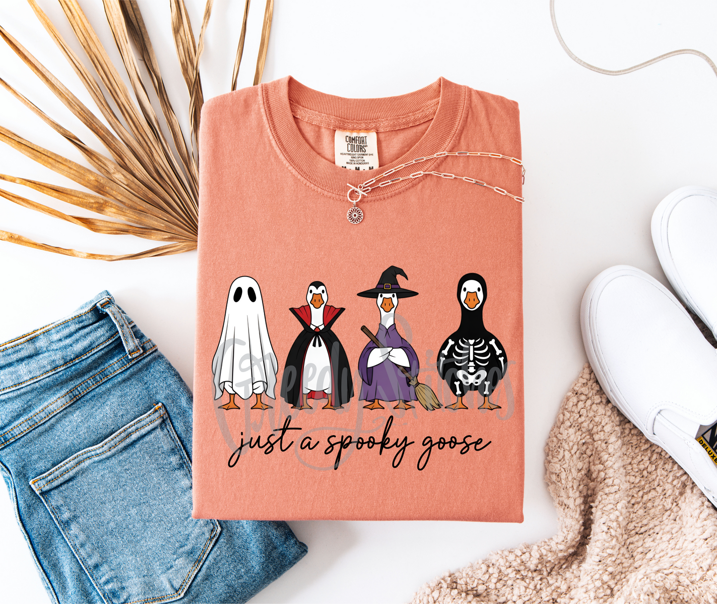 Just a Spooky Goose DTF Transfer - Halloween Goose