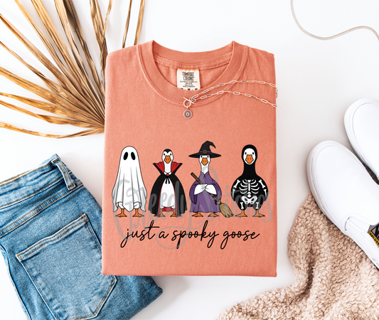 Just a Spooky Goose DTF Transfer - Halloween Goose