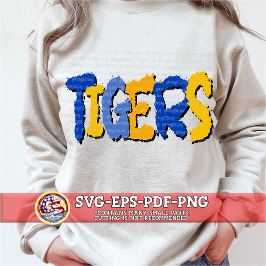 Tigers Splatter PNG