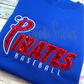 Pass Christian Pirates Baseball Sequin Sweatshirt