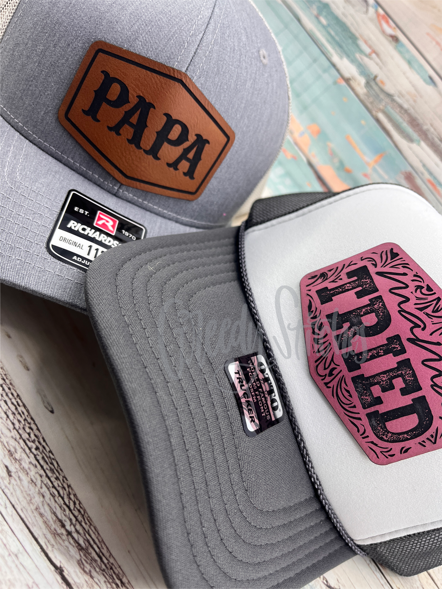 Mama Tried Otto Trucker Hat with Laser Engraved Leatherette Patch