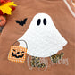 Western Trick or Treating Ghost Comfort Colors Long Sleeve T - Adult Sizes