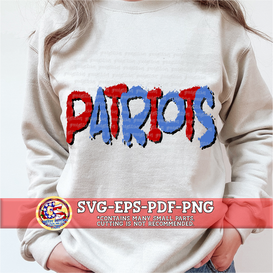 Patriots Splatter PNG