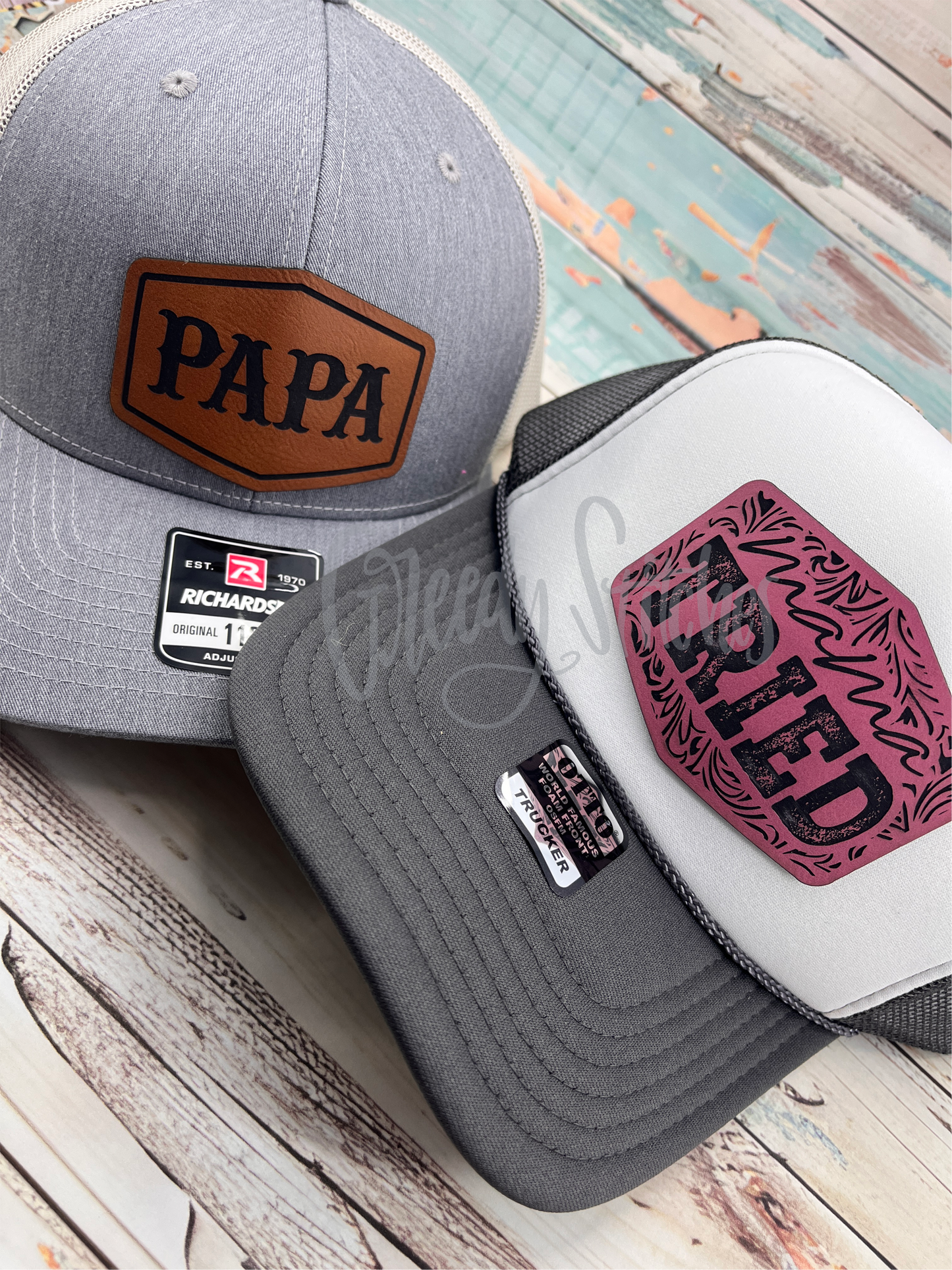 Mama Tried Otto Trucker Hat with Laser Engraved Leatherette Patch