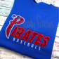 Pass Christian Pirates Baseball Sequin Sweatshirt