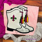 Sequin Marching Boots Patch ----Mardi Gras Patch