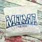 Mama Arched Varsity Satin Stitch Applique Machine Embroidery