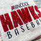 Hancock Hawks Baseball Sequin Sweatshirt