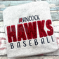 Hancock Hawks Baseball Sequin Sweatshirt