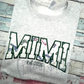 Mimi Arched Varsity Satin Stitch Applique Machine Embroidery Design