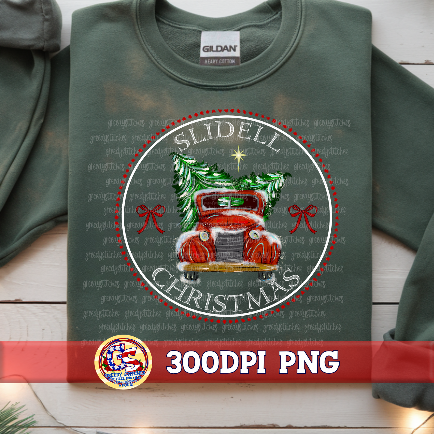 Slidell Christmas Truck PNG