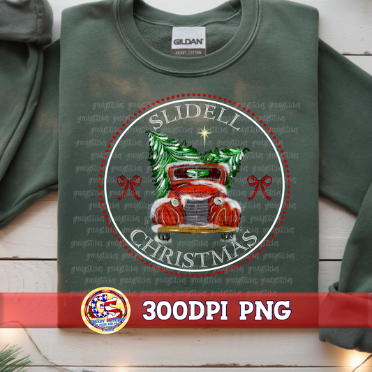 Slidell Christmas Truck PNG