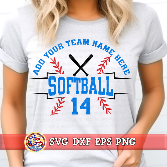 Softball Frame SVG DXF EPS PNG