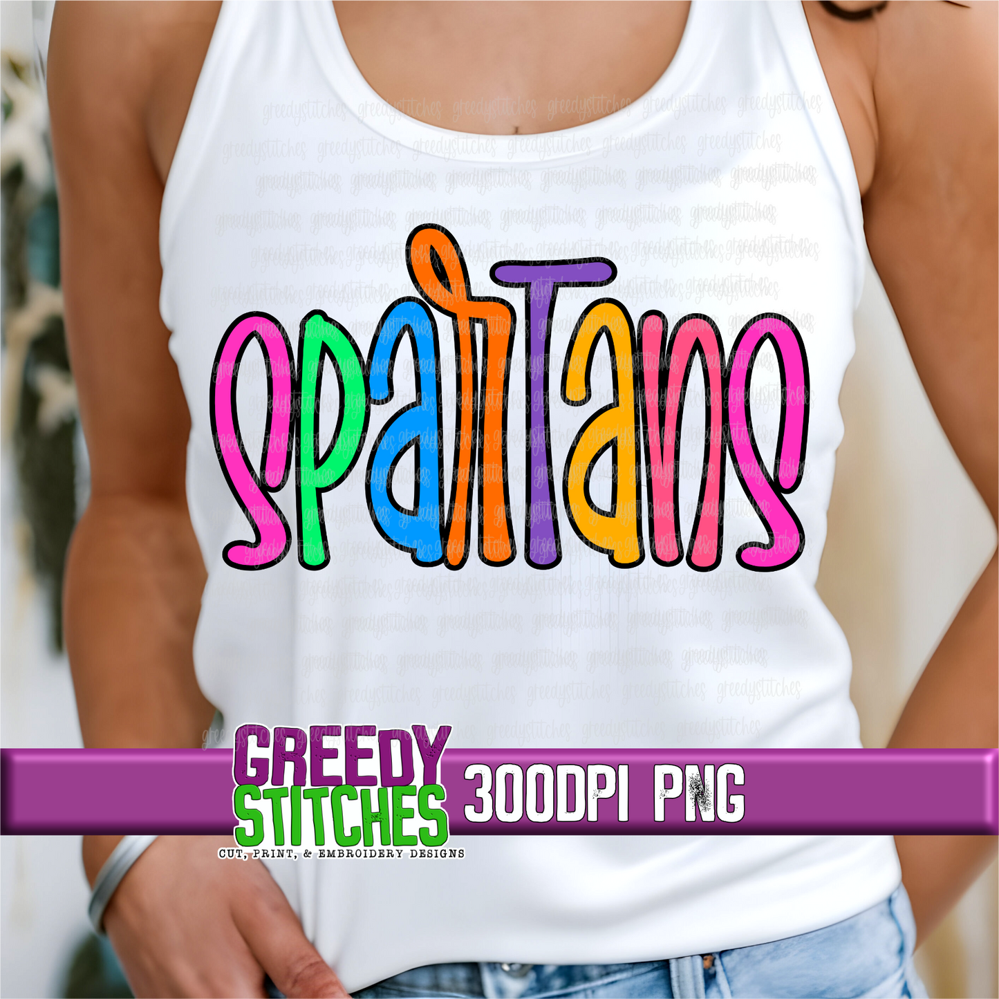 Neon Spartans PNG
