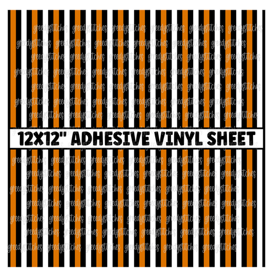 Halloween Stripes Matte Adhesive Vinyl