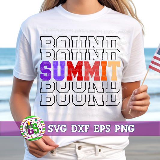 Summit Bound SVG DXF EPS PNG